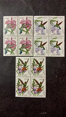 Quadra de Selos Brasil - Preservação da Fauna Brasileira - 1987 - Mint