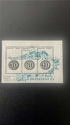Bloco de Selos do Brasil - Brasiliana 83 - Mint - ref.280
