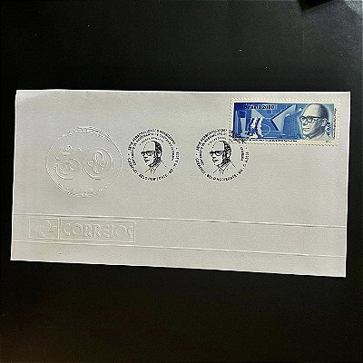Envelope Comemorativo com Carimbo e Selo - Centenário do Nascimento de Gustavo Capanema Filho - 2000 - EPD114- ref.3287