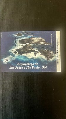 Bloco de Selos do Brasil - Arquipelago de São Pedro e São Paulo - RN - 2014 - Mint - ref.289