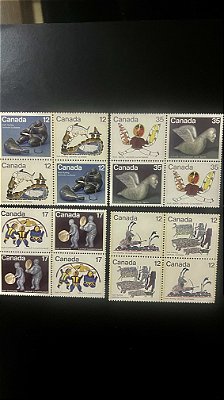 04 Quadras de Selos do Canada - Mint - ref.332