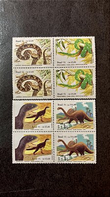 Quadra de Selos Brasil - Museus Brasileiros - 1991 - Mint