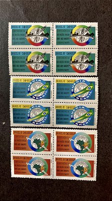 Quadra de Selos Brasil - Conferências das Nações Unidas sobre Meio Ambiente - 1992 - Mint