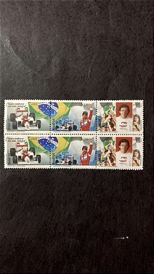 Série de Selos do Brasil - Homenagem a Ayrton Senna - Brasil 1994 - Mint