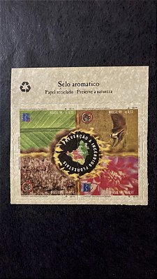 Bloco de Selos do Brasil - Prevenção a Incêndios Florestais - Brasil 1999 - Mint