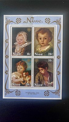 Bloco de Selos de Niue - Ano Internacional da Criança - Mint - ref.394