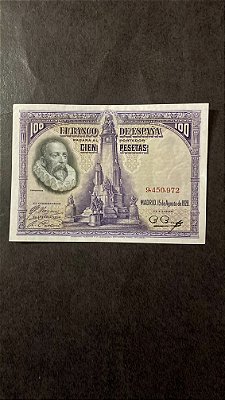 Cédula Estrangeira da Espanha - 100 Pesetas - Sob  (ref.399)