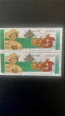 Série de Selos do Brasil - 500 Anos do Descobrimento da América - 1992 - Mint - ref.404