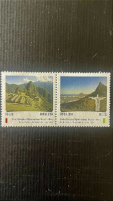 Serie de Selos Comemorativos do Brasil - Relações Diplomaticas - Brasil-Peru-2014-Mint-ref.645