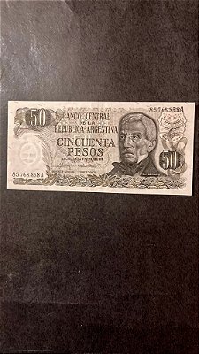 Cédula Estrangeira da Argentina - 50 Pesos  -  FE  (ref.408)