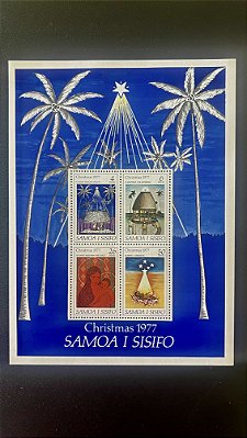 Bloco de Selos de Samoa I Sisifo - Christmas 1977 - Mint - ref.411
