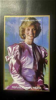 Bloco de Selos da Republique du Niger - Princesa Diana - Mint - ref.423