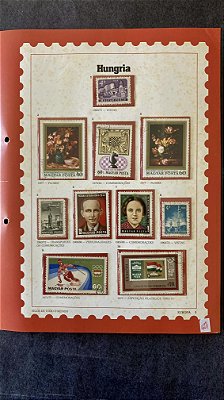 Folha de Album de Selos - Hungria - Com Protetores  (ref.427)