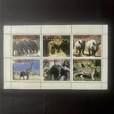 Bloco de Selos da Mordovia - Vida Selvagem - Mint - ref. 433