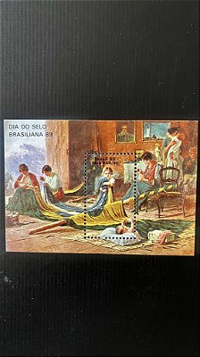 Bloco de Selos do Brasil - Brasiliana 89 - Brasil 1988 - Mint - ref.439