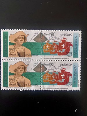 Série de Selos do Brasil - 50 Anos do Descobrimento da America - 1992 - Mint - ref.473