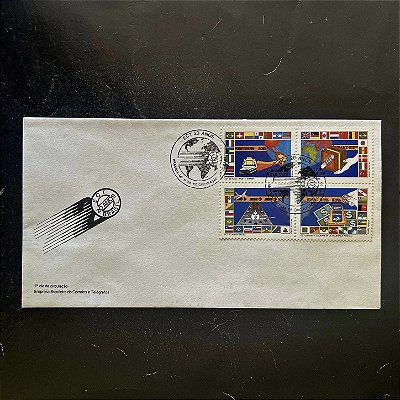 Envelope Comemorativo com Carimbo e Selo - ECT - 20 Anos - 1989 - FDC464 - ref.480