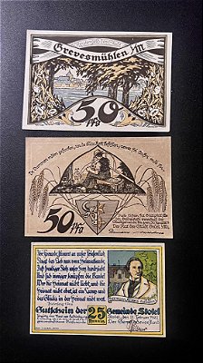 03 Cédulas Notgeld - Diversos - ref.483