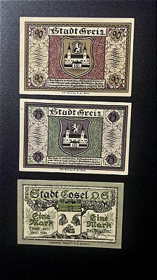 03 Cédulas Notgeld - Diversos (ref.489)