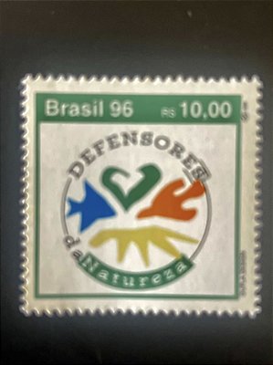 Selo Comemorativo do Brasil - Defensores da Natureza - 1996 - Mint - ref.77