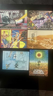 06 Blocos de Selos Comemorativos do Brasil - Mint (ref.515)