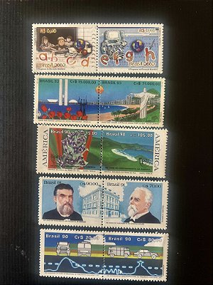 05 Series de Selos Comemorativos do Brasil - Mint - ref.149