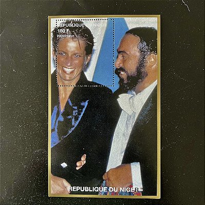 Bloco de Selos Estrangeiros - Princesa Diana - Republique du Niger - Mint - ref. 544