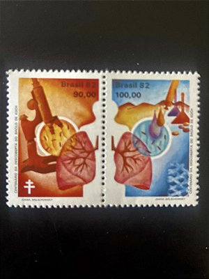 Serie de Selos do Brasil - Descoberta do Bacilo de Kock - 1982 - Mint - ref.549