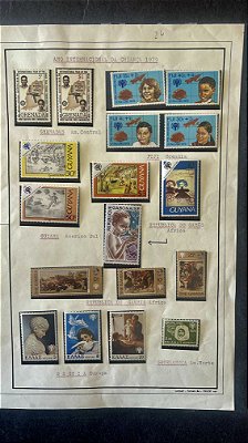 Folha de Exposição de Selos - Ano Internacional da Criança 1979  - com Protetores (ref.558)
