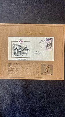 Envelope Comemorativo - Bicentenario Estados Unidos - emitido pela Rep. de Benin - com Certificado Autenticidade  (ref.560)