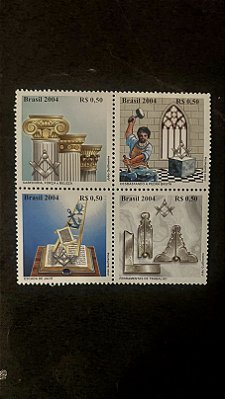 Serie de Selos do Brasil - Maconaria - Brasil 2004 - Mint - (ref.577)