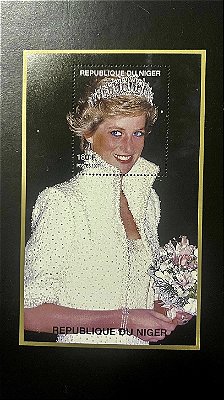 Bloco de Selos Estrangeiros - Princesa Diana - Republique du Niger - Mint - ref.579