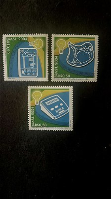 Série de Selos do Brasil - Invenções Brasileiras - Brasil 2004 - Mint - ref.589