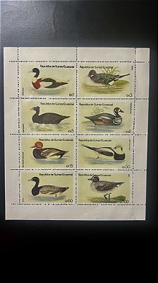 Bloco de Selos Estrangeiros - Fauna - Patos - Rep. Guinea Ecuatorial - Mint - ref.589