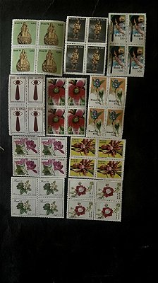 10 Quadras de Selos Comemorativos do Brasil - Mint - ref.591