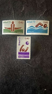 Série de Selos Comemorativos do Brasil - Promoção do Esporte e da Aptidão Física - Brasil 1973 - ref.595
