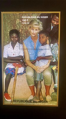 Bloco de Selos Estrangeiros - Republique du Niger - Princesa Diana - Mint - ref.609