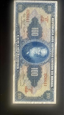 Cedula do Brasil - Cem Cruzeiros - D,Pedro II - FE - ref.619