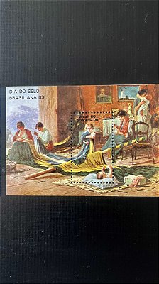 Bloco de Selos do Brasil - Dia do Selo - Brasiliana 89 -1988- Mint - ref.629