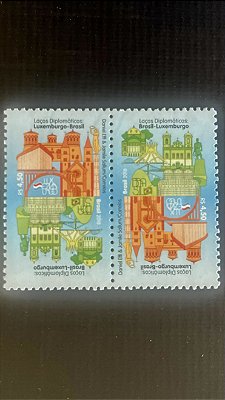 Serie de Selos do Brasil - Laços Diplomaticos - Luxemburgo-Brasil - 2018 - Mint - ref.651