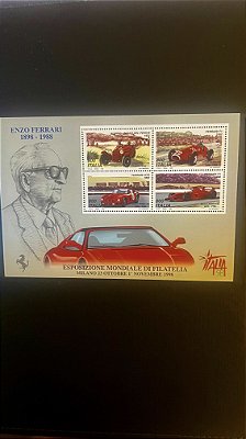 Bloco de Selos Estrangeiros - Italia - Enzo Ferrari - Mint - ref.661