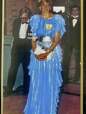 Bloco de Selos Estrangeiros - Princesa Diana - Republique du Niger - Mint - ref.669