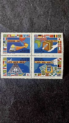 Série de Selos do Brasil - 20 Anos da ECT - Serviços Especiais - Brasil 1989 - Mint - ref.697