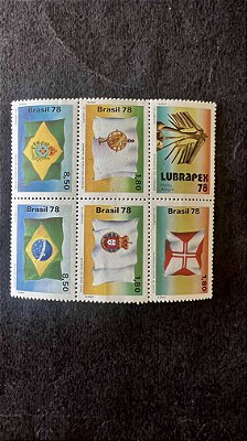 Série de Selos do Brasil - Bandeiras Historicas - Brasil 1978 - Mint - ref.703