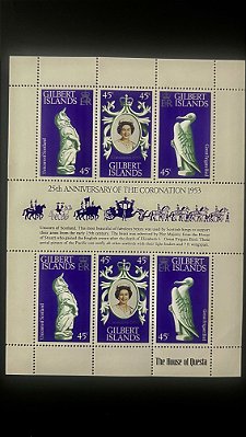 Bloco de Selos Extrangeiros - 25th Aniversary of the /Coronation 1953 - Gilbert Islands - Mint - ref.723