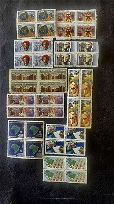 10 Quadras de Selos Comemorativos do Brasil - Mint - ref. 731