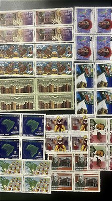 10 Quadras de Selos Comemorativos do Brasil - Mint - ref. 731