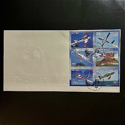 Envelope Comemorativo com Carimbo e Selo - Esquadrilha da Fumaça - 2002 - EPD169 - ref.732