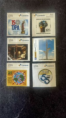 06 Selos Institucionais do Brasil - Mint - ref. 735