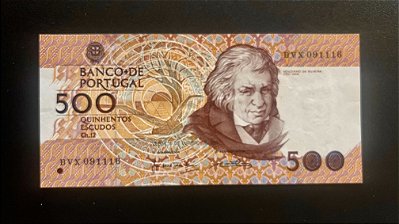 Cedula do Banco de Portugal - 500 Escudos - FE - ref.546